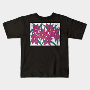 Ultra Violet Floral Bouquet Kids T-Shirt